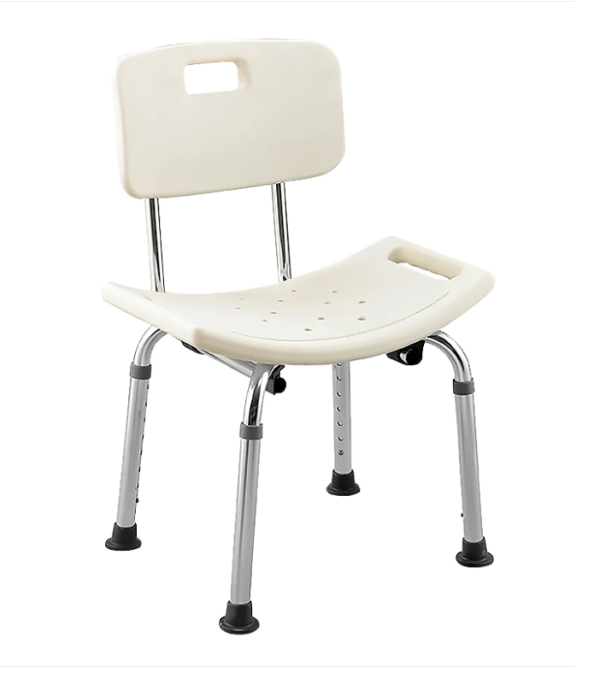 Shower Chair With Detachable Backrest