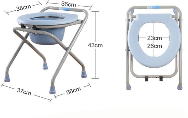 Folding Steel Commode Chair